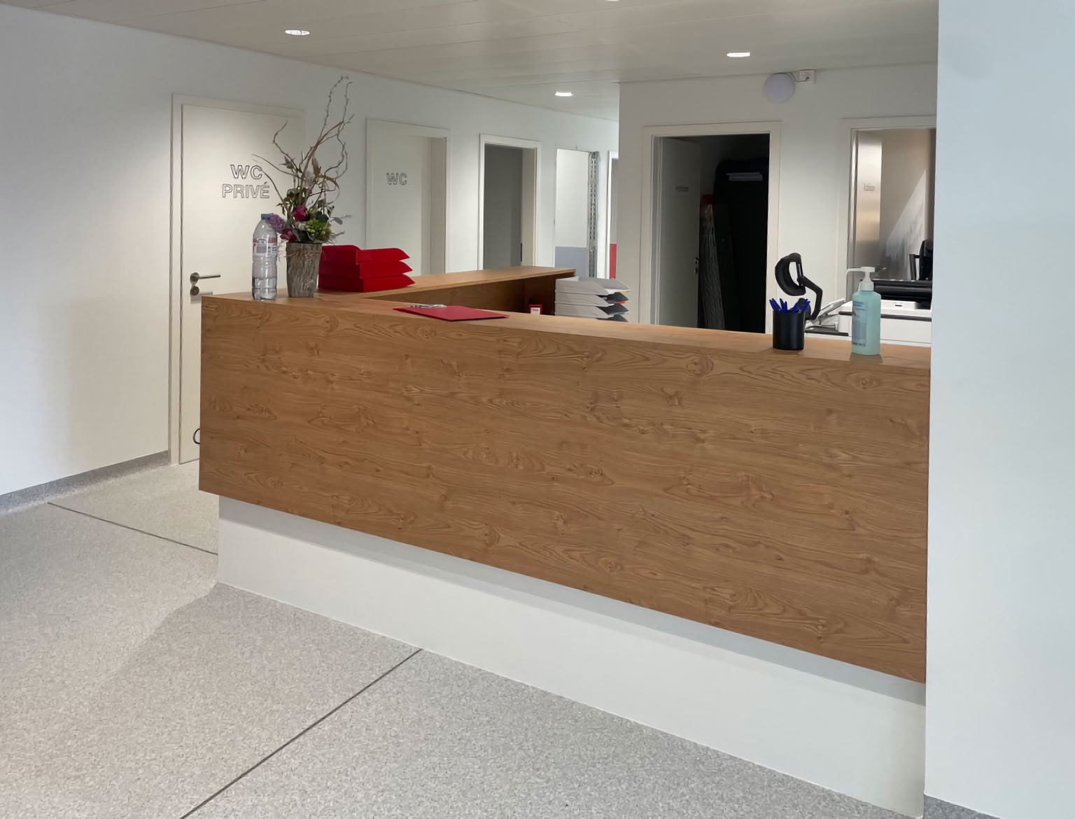 hall de réception, cabinet médical, avec espace de travail, concept BDL 