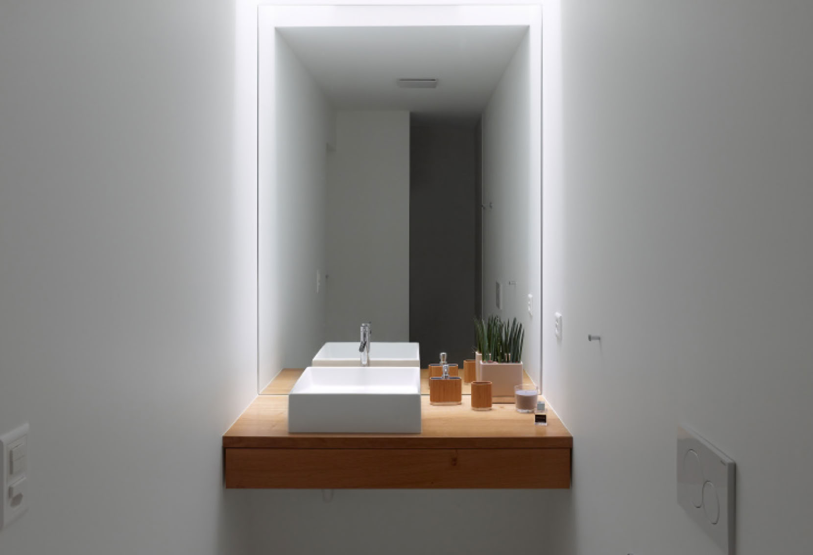 meuble de salle de bain en chêne massif 2